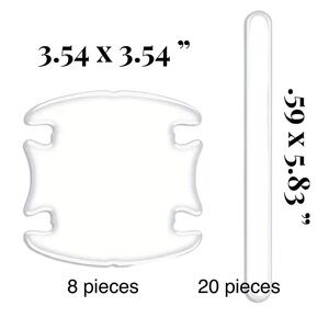 Auto/Vehicle Transparent Protector Strips/StickersUniversal Fit NIB